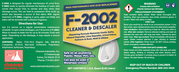 dissolves uratic salts, safe uratic salts remover, salt free urinals,