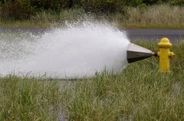 Flushing Fire Hydrant