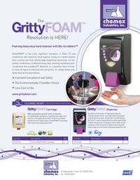 Gritty foam industrial hand cleaner Gritty foam industrial hand cleaner
