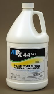 rx-44 ace hospital grade disinfectant, disinfectant cleaner and odor counteractant