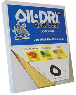 quick sorb spill pads oil dri, oil dri quicksorb pads universal