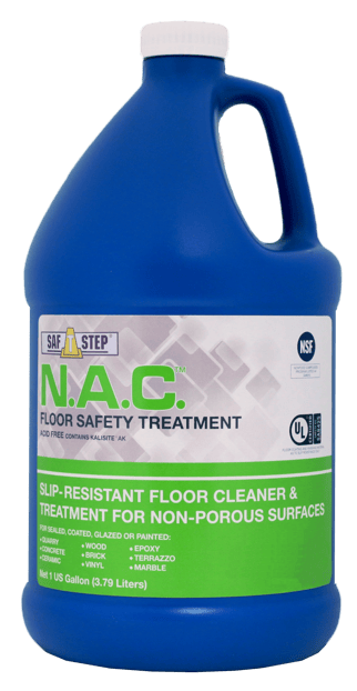 nac floor cleaner and safety treatment, nac for slip resistance