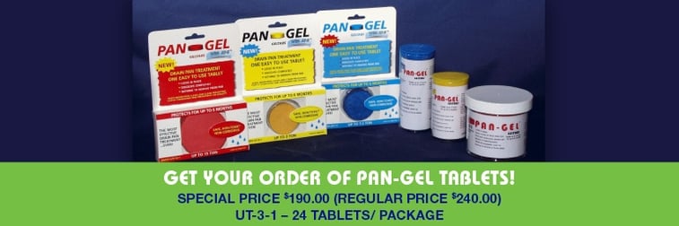pan-gel geltabs condensate drain pan tablets