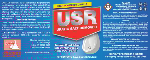 uratic salts remover, usr, opens blocked urinals, salt free urinals, uratic salts remover, usr, opens blocked urinals, salt free urinals,