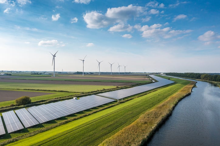 Wind turbines and solar panels 2