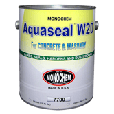 Aquaseal w-20 concrete sealer
