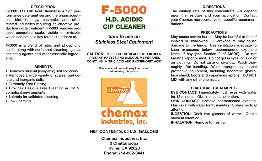 F-5000 CIP Acid Cleaner