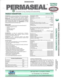 permaseal concrete curing sealing dustproofing permaseal concrete curing sealing dustproofing
