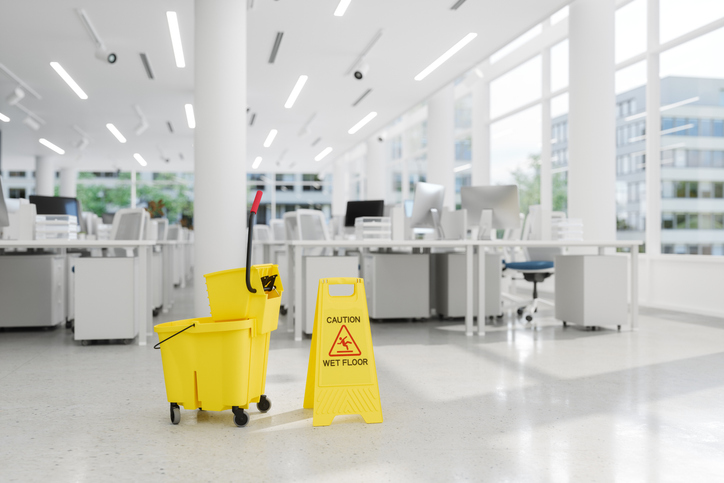 PeraGuard granular PAA to sanitize floors and equipment